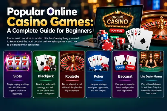 Popular online casino games guide for beginners