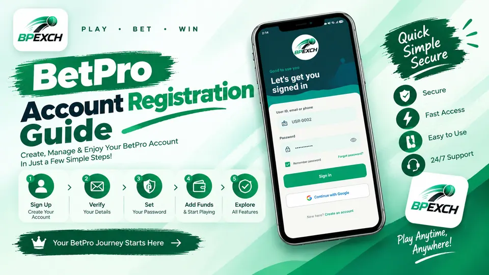 BetPro account registration guide