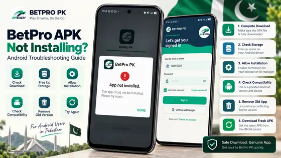 BetPro APK not installing on Android troubleshooting guide