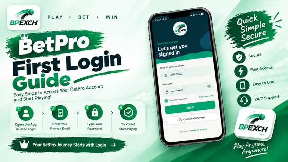 BetPro first login