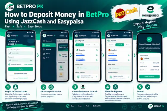 deposit money in BetPro